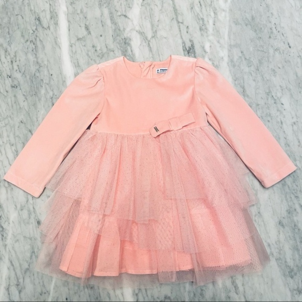 Mayoral dress velvet and tulle 24m